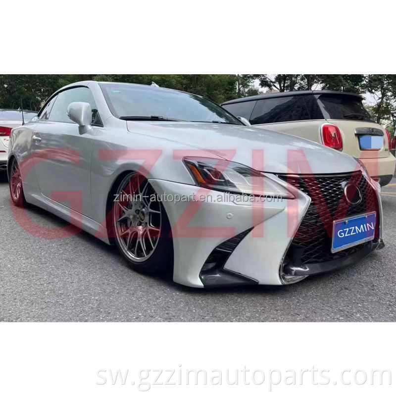 PP gari la mwili Kits F-Sport Sinema IS250 Bumper ya mbele na grille kwa L-xus IS250 IS300 2006-2012 Sasisha GSF FaceLift